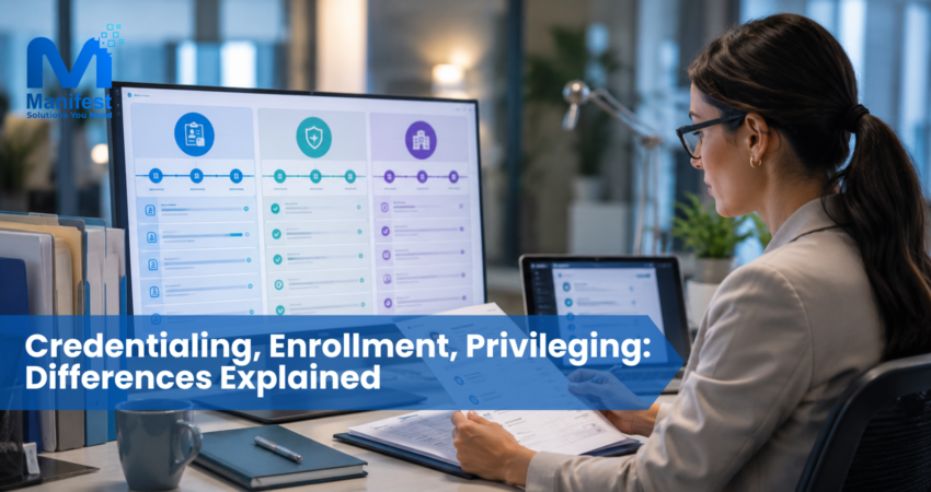 Credentialing vs. Privileging vs. Enrollment