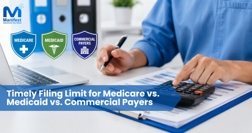 Timely Filing Limit for Medicare vs. Medicaid vs. Commercial Payers